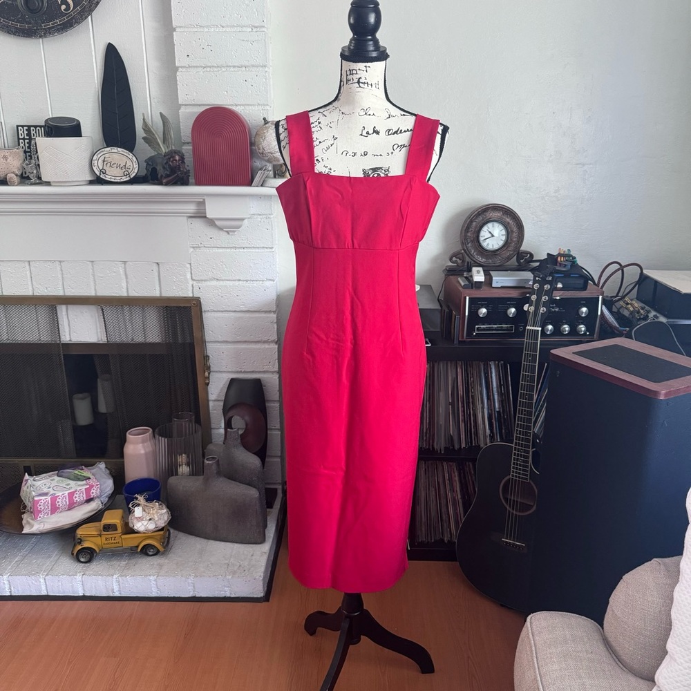 Bardot Vibrant Red Midi Dress